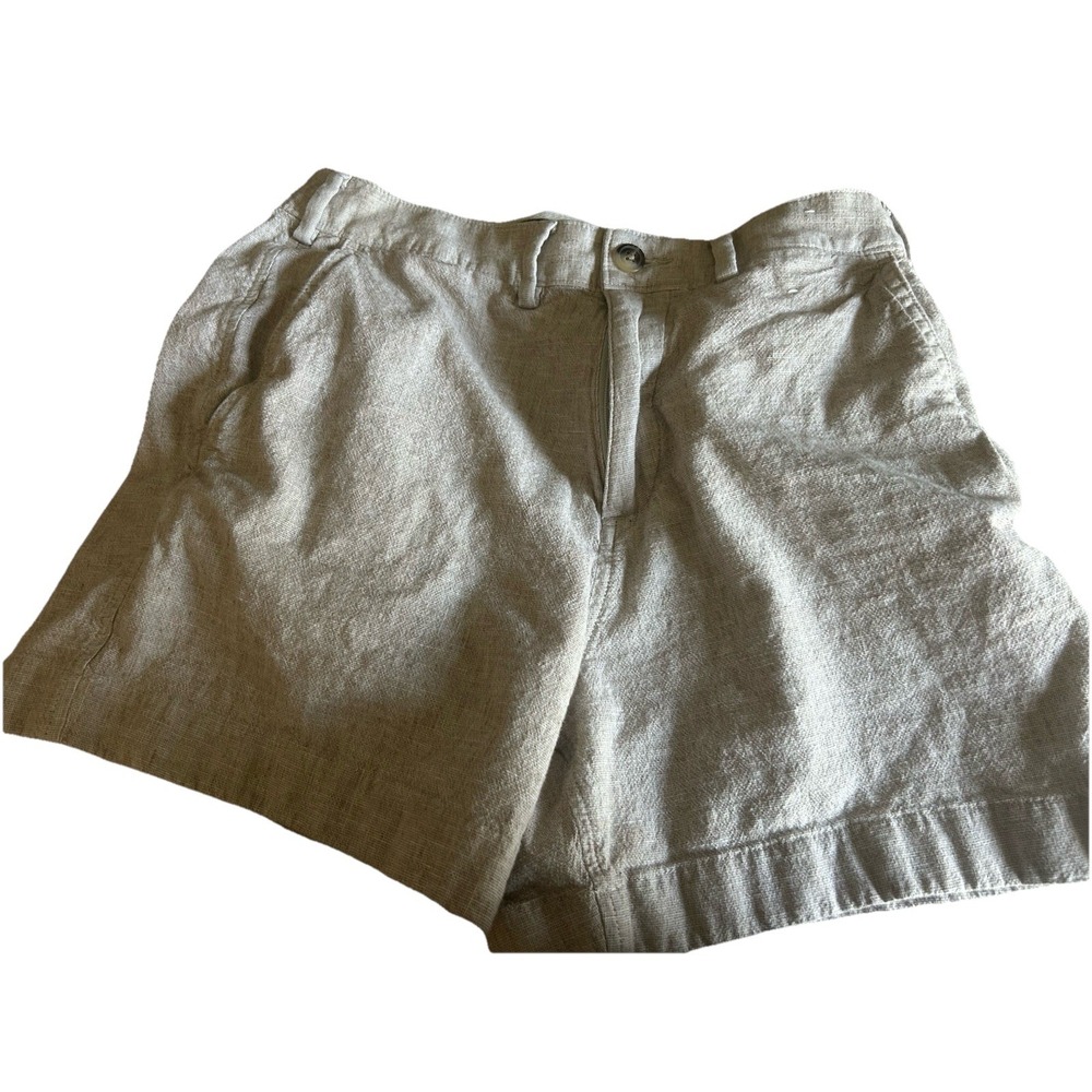 Abercrombie & Fitch Size 29 Stretch Linen Blend Men's tan Shorts 4in Inseam